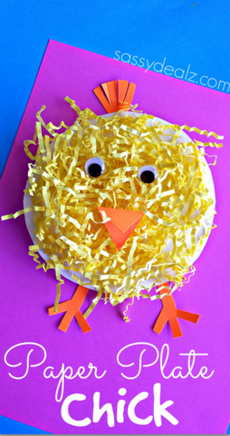 Illustration de l'article : 17 idées de bricolages pour Pâques sur le thème des poussins ! De quoi occuper les enfants.