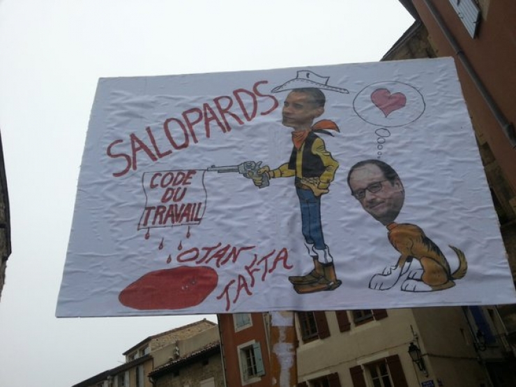 Illustration de l'article : Les meilleurs slogans brandis par les manifestants contre la loi El Khomri. À tomber de rire !