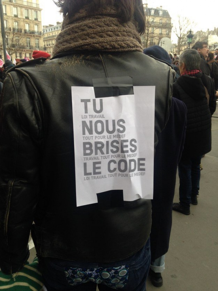 Illustration de l'article : Les meilleurs slogans brandis par les manifestants contre la loi El Khomri. À tomber de rire !