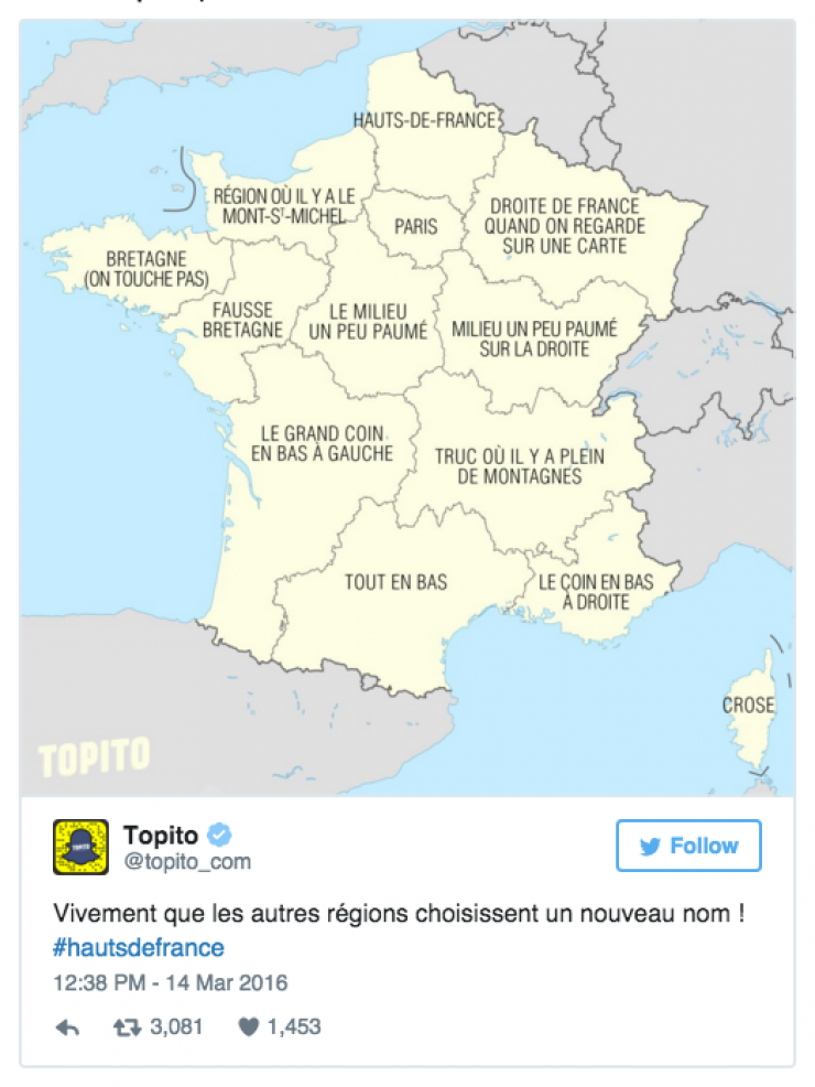 Illustration de l'article : « HautsDeFrance »: Quand Twitter se moque de la réforme territoriale de la région Nord-Pas-de-Calais-Picardie !