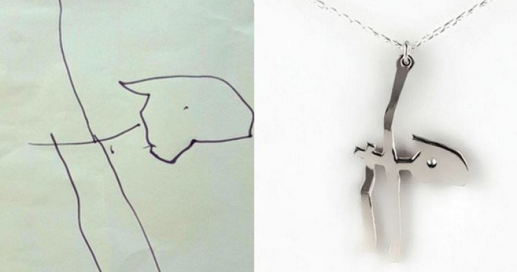 Illustration de l'article : Elles créent des bijoux magnifiques à partir de dessins pour enfants ! L’idée est géniale...