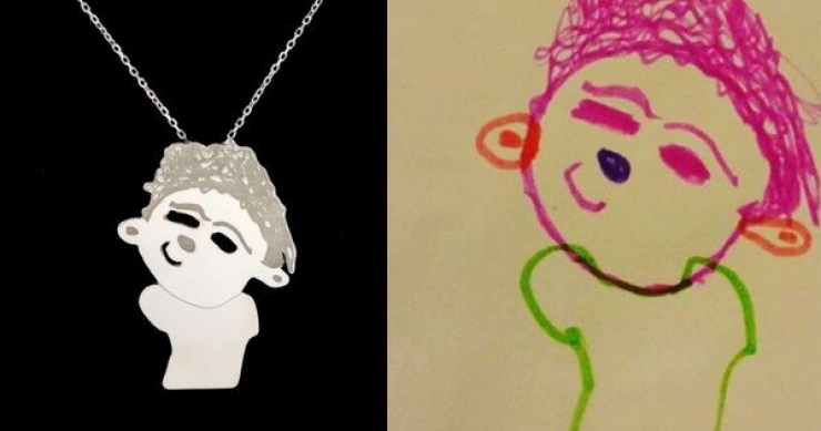 Illustration de l'article : Elles créent des bijoux magnifiques à partir de dessins pour enfants ! L’idée est géniale...