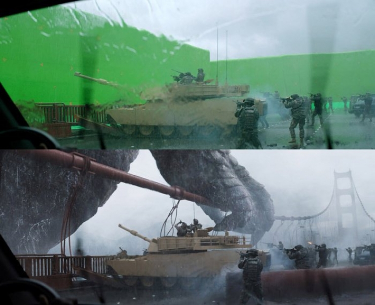 Illustration de l'article : À quoi ressemblent les scènes de films sans leurs effets spéciaux... 28 images surprenantes !