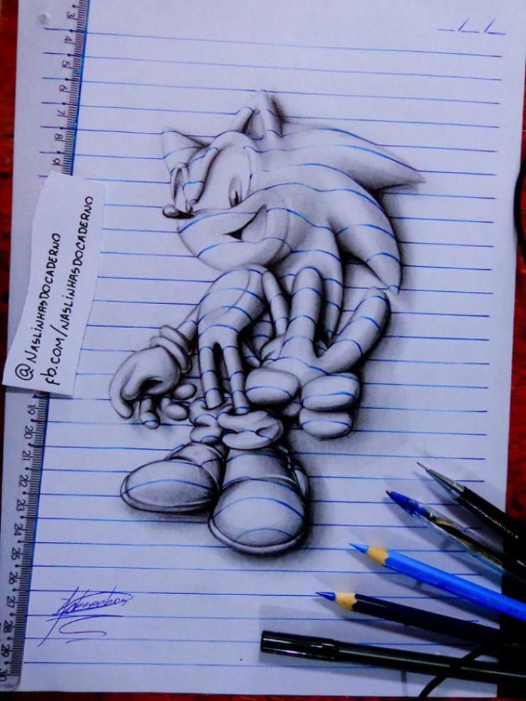 Illustration de l'article : Cet artiste n&rsquo;a que 16 ans pourtant il ma&icirc;trise les dessins 3D avec une aisance bluffante...