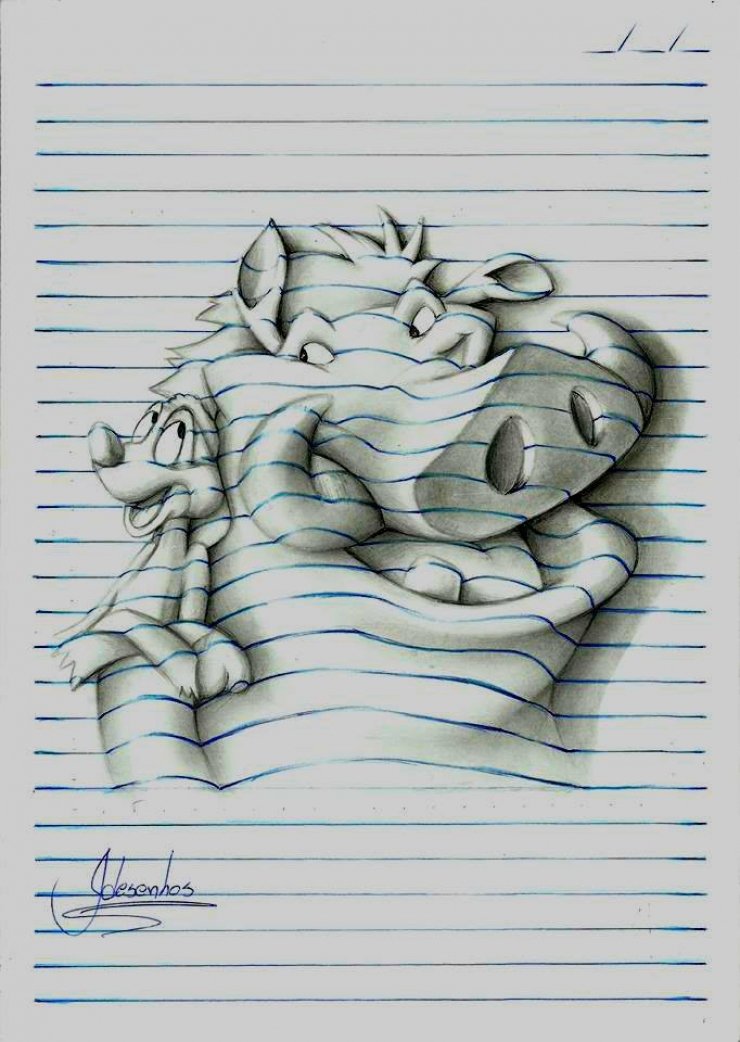 Illustration de l'article : Cet artiste n&rsquo;a que 16 ans pourtant il ma&icirc;trise les dessins 3D avec une aisance bluffante...