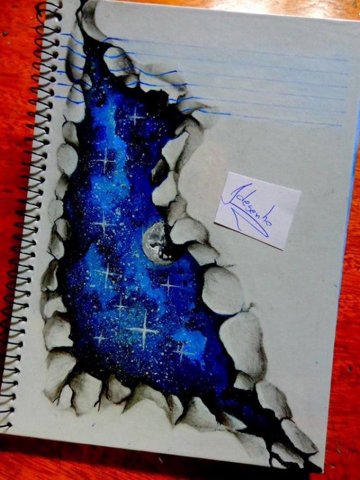 Illustration de l'article : Cet artiste n&rsquo;a que 16 ans pourtant il ma&icirc;trise les dessins 3D avec une aisance bluffante...