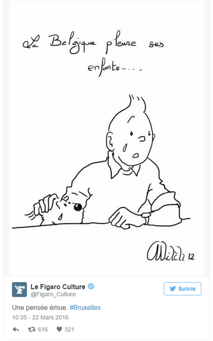 Illustration de l'article : Attentats de Bruxelles: Les hommages pleuvent déjà, en voici 20 qui prouvent aux terroristes qu'on ne se soumettra JAMAIS !