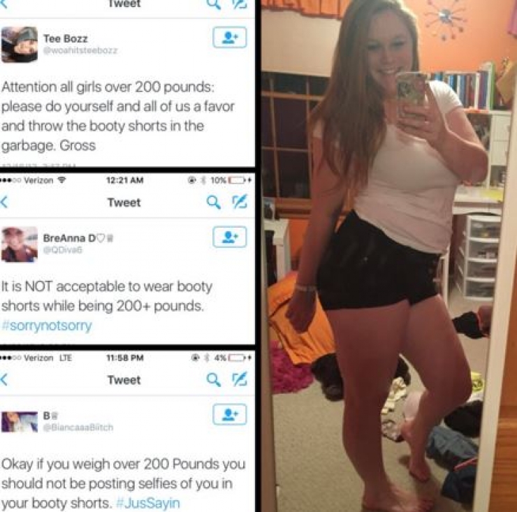 Illustration de l'article : Cette jeune un peu envelopp&eacute;e a d&eacute;cid&eacute; de d&eacute;truire intelligemment les pr&eacute;jug&eacute;s sur les corps des femmes&hellip; Respect !