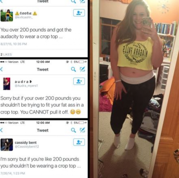 Illustration de l'article : Cette jeune un peu envelopp&eacute;e a d&eacute;cid&eacute; de d&eacute;truire intelligemment les pr&eacute;jug&eacute;s sur les corps des femmes&hellip; Respect !