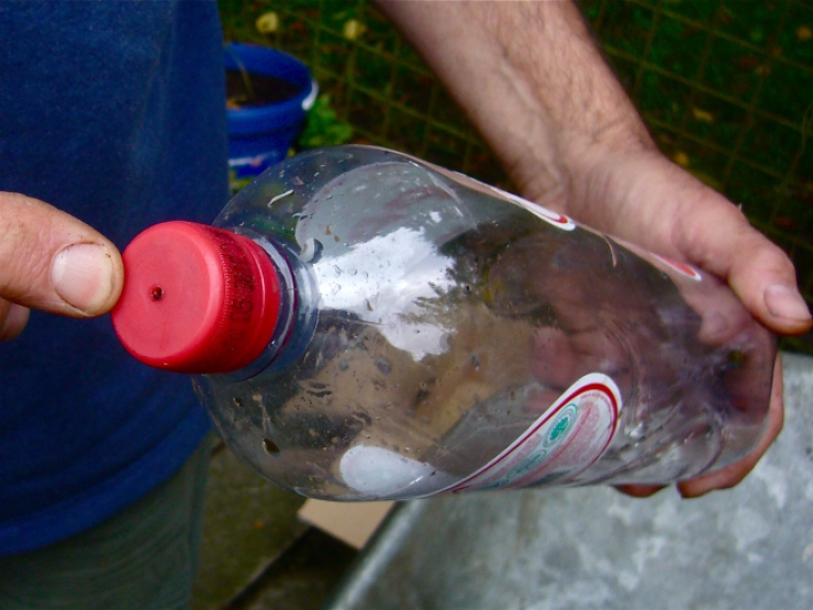Illustration de l'article : Superposez des bouteilles afin de former une tour, puis versez de l'eau depuis le sommet. D'ici quelques semaines vous pourrez faire de d&eacute;licieux plats !