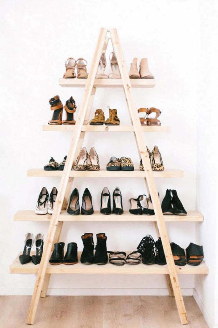 Illustration de l'article : 14 id&eacute;es de bricolages pour ranger vos chaussures