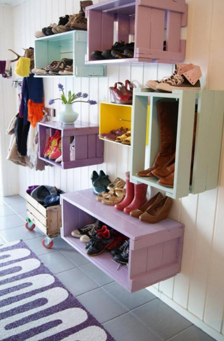 Illustration de l'article : 14 id&eacute;es de bricolages pour ranger vos chaussures