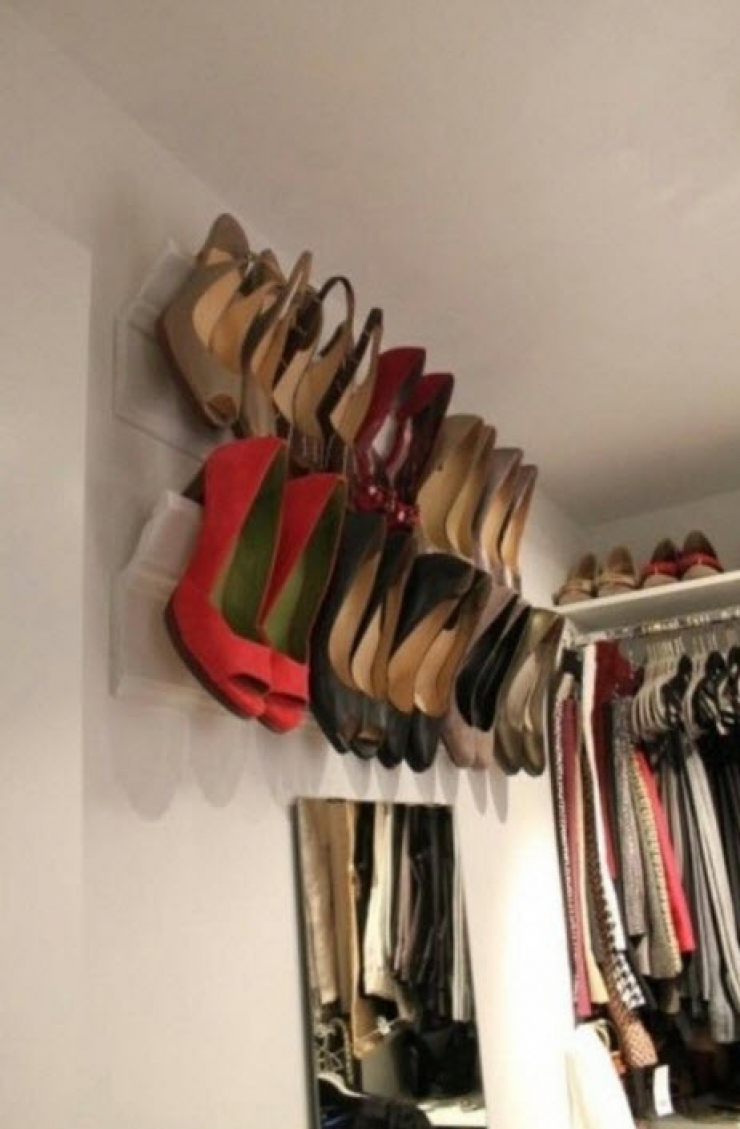 Illustration de l'article : 14 id&eacute;es de bricolages pour ranger vos chaussures