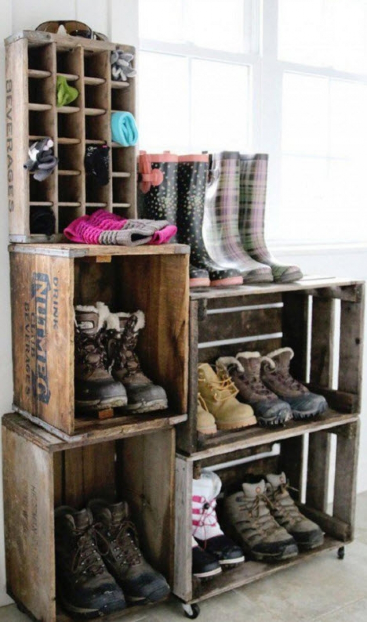 Illustration de l'article : 14 id&eacute;es de bricolages pour ranger vos chaussures