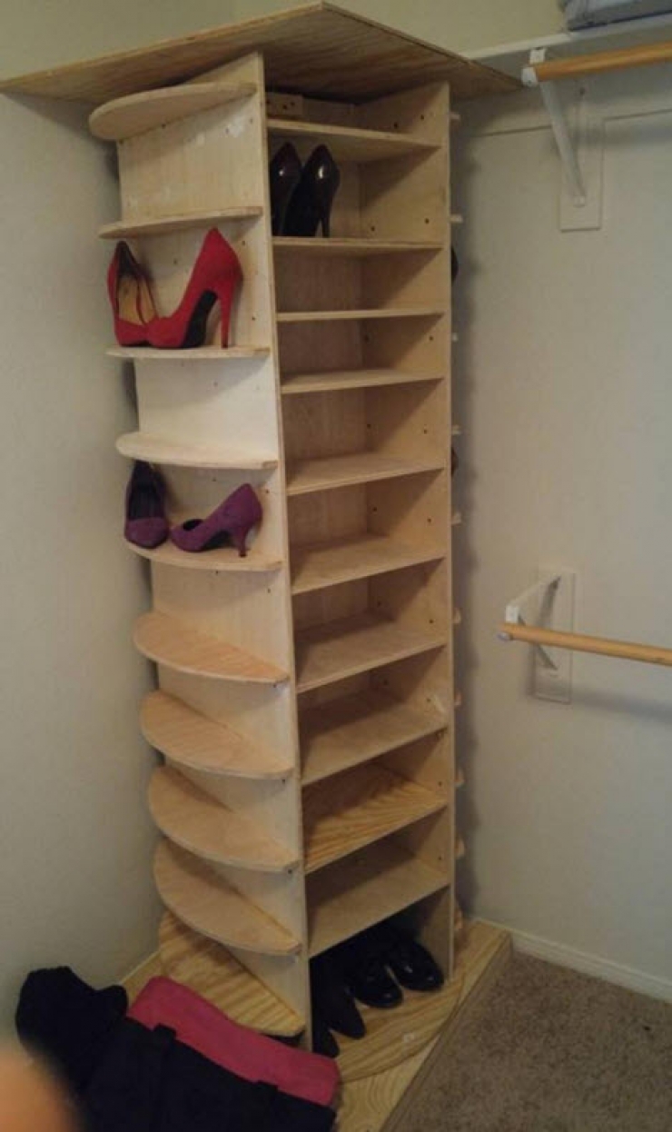 Illustration de l'article : 14 id&eacute;es de bricolages pour ranger vos chaussures
