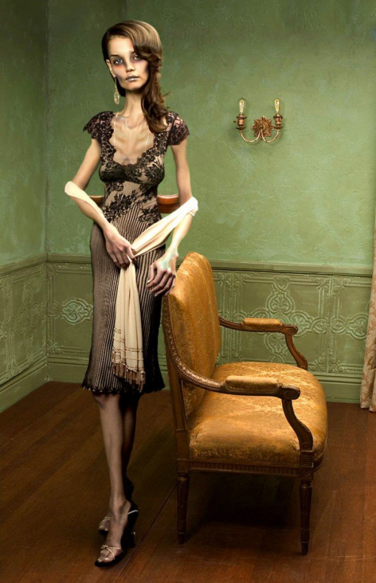 Illustration de l'article : On photoshoppe des célébrités afin de sensibiliser les lecteurs sur l'anorexie !