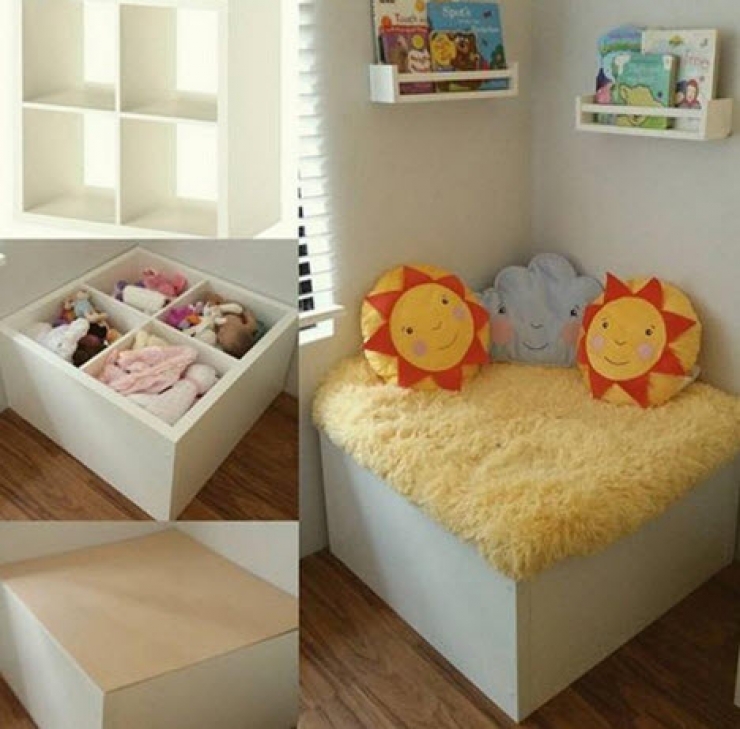 Illustration de l'article : Elle se procure un cube de rangement chez Ikea et l&rsquo;utilise de mani&egrave;re originale ! Je n&rsquo;y aurais pas pens&eacute;...