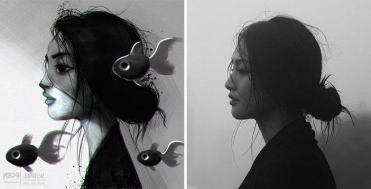 Illustration de l'article : 14 personnes prises au hasard sur Facebook, puis transformées en de superbes dessins...