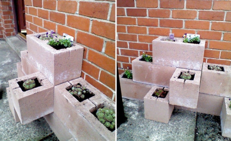 Illustration de l'article : Comment organiser votre jardin avec de simples blocs de béton ? Voici 30 idées très sympa...