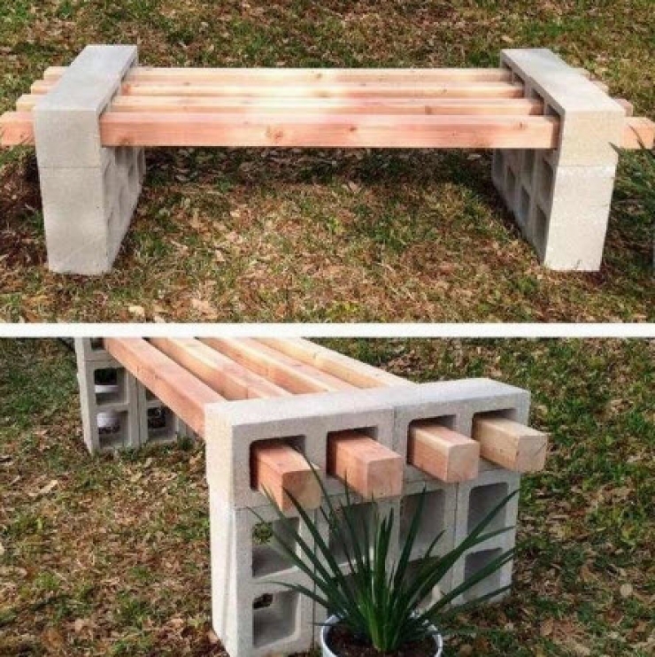 Illustration de l'article : Comment organiser votre jardin avec de simples blocs de béton ? Voici 30 idées très sympa...