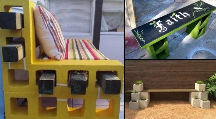 Illustration de l'article : Comment organiser votre jardin avec de simples blocs de béton ? Voici 30 idées très sympa...