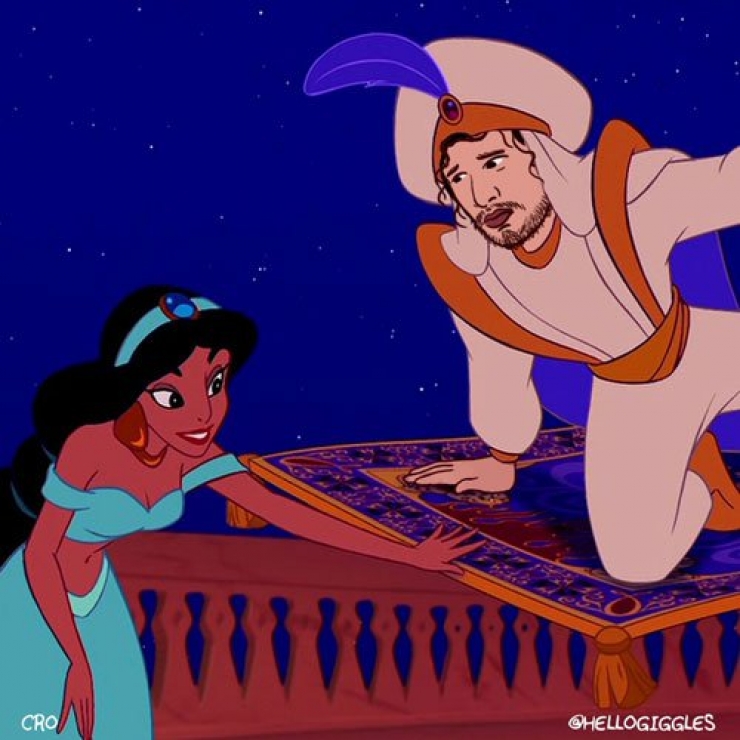 Illustration de l'article : Magique: Et si Jon Snow remplaçait les princes Disney...