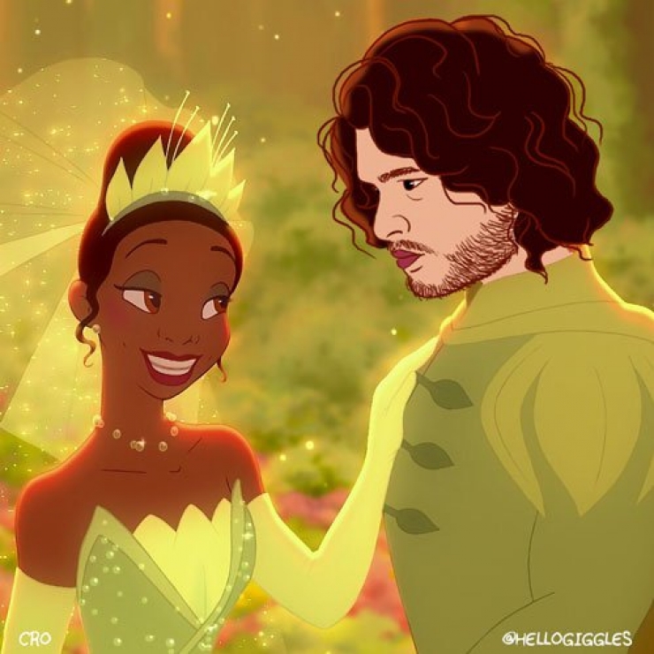 Illustration de l'article : Magique: Et si Jon Snow remplaçait les princes Disney...
