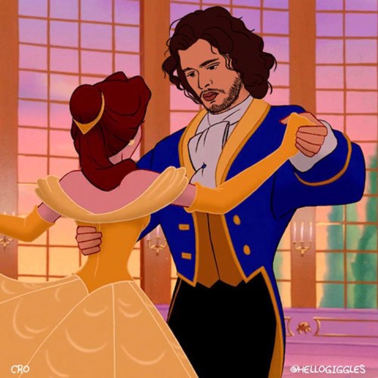 Illustration de l'article : Magique: Et si Jon Snow remplaçait les princes Disney...