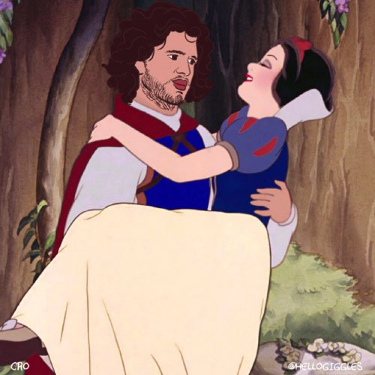 Illustration de l'article : Magique: Et si Jon Snow rempla&ccedil;ait les princes Disney...
