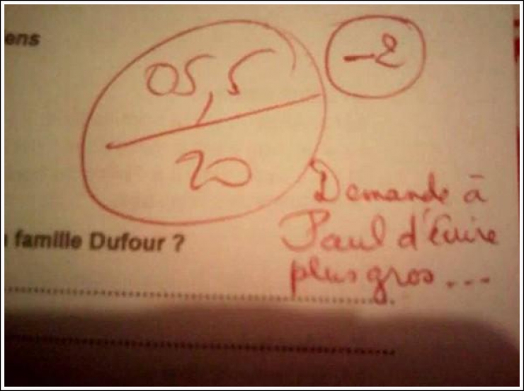 Illustration de l'article : Quand les profs se vengent &agrave; leurs mani&egrave;res sur les copies d&rsquo;examens d&rsquo;&eacute;l&egrave;ves...