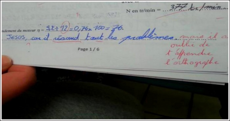Illustration de l'article : Quand les profs se vengent &agrave; leurs mani&egrave;res sur les copies d&rsquo;examens d&rsquo;&eacute;l&egrave;ves...