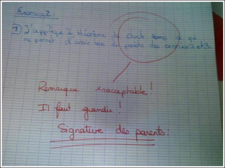 Illustration de l'article : Quand les profs se vengent &agrave; leurs mani&egrave;res sur les copies d&rsquo;examens d&rsquo;&eacute;l&egrave;ves...