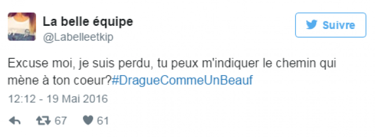 Illustration de l'article : #DragueCommeUnBeauf: 14 des pires phrases de drague trouv&eacute;es sur Twitter&hellip;