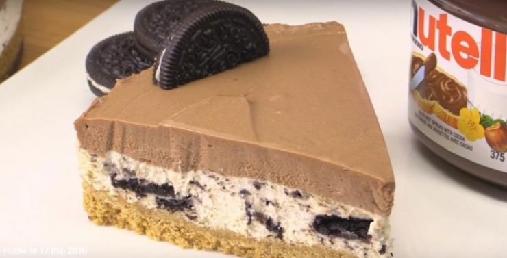 Illustration de l'article : Faites-vous plaisir avec cette recette du Cheesecake Oreo au Nutella...