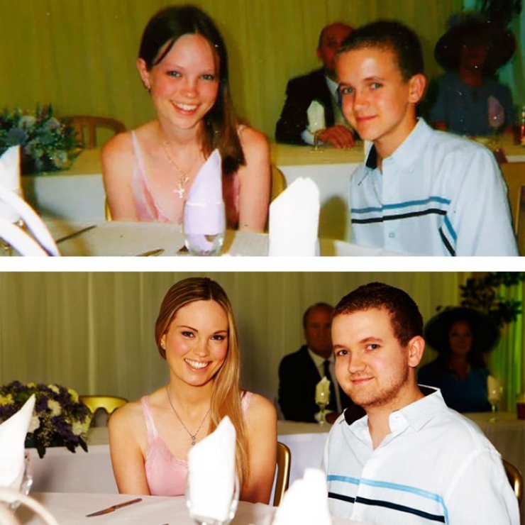 Illustration de l'article : 20 photos avant/apr&egrave;s de couples qui ont perdur&eacute; malgr&eacute; les ann&eacute;es&hellip; C&rsquo;est beau l&rsquo;amour !