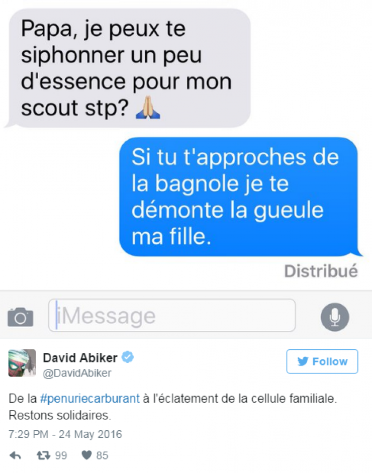 Illustration de l'article : Quand les twittos s&rsquo;attaquent &agrave; la p&eacute;nurie de carburant&hellip; 22 Tweets !