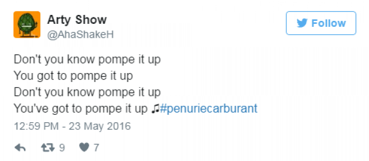 Illustration de l'article : Quand les twittos s&rsquo;attaquent &agrave; la p&eacute;nurie de carburant&hellip; 22 Tweets !