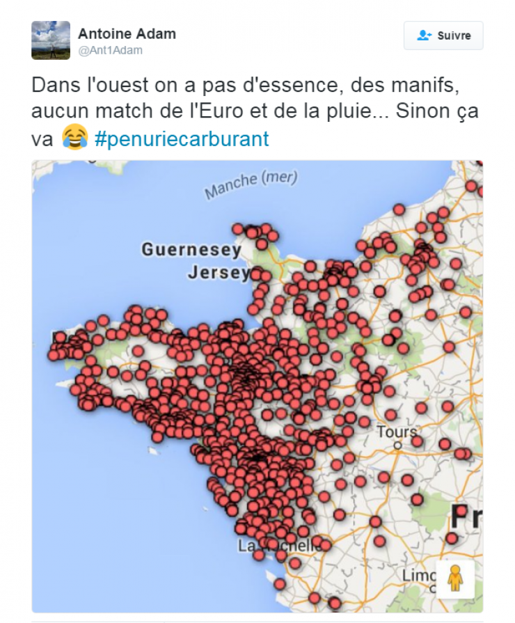 Illustration de l'article : Quand les twittos s&rsquo;attaquent &agrave; la p&eacute;nurie de carburant&hellip; 22 Tweets !