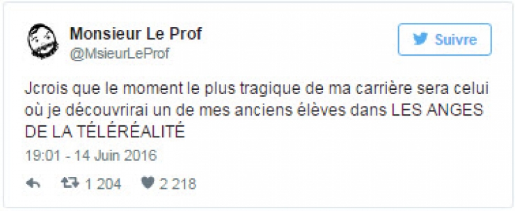 Illustration de l'article : Vous connaissez Monsieur le Prof ? Son humour noir ne laisse pas indifférent ! Voici 26 de ses pépites...