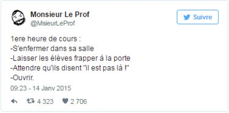 Illustration de l'article : Vous connaissez Monsieur le Prof ? Son humour noir ne laisse pas indifférent ! Voici 26 de ses pépites...