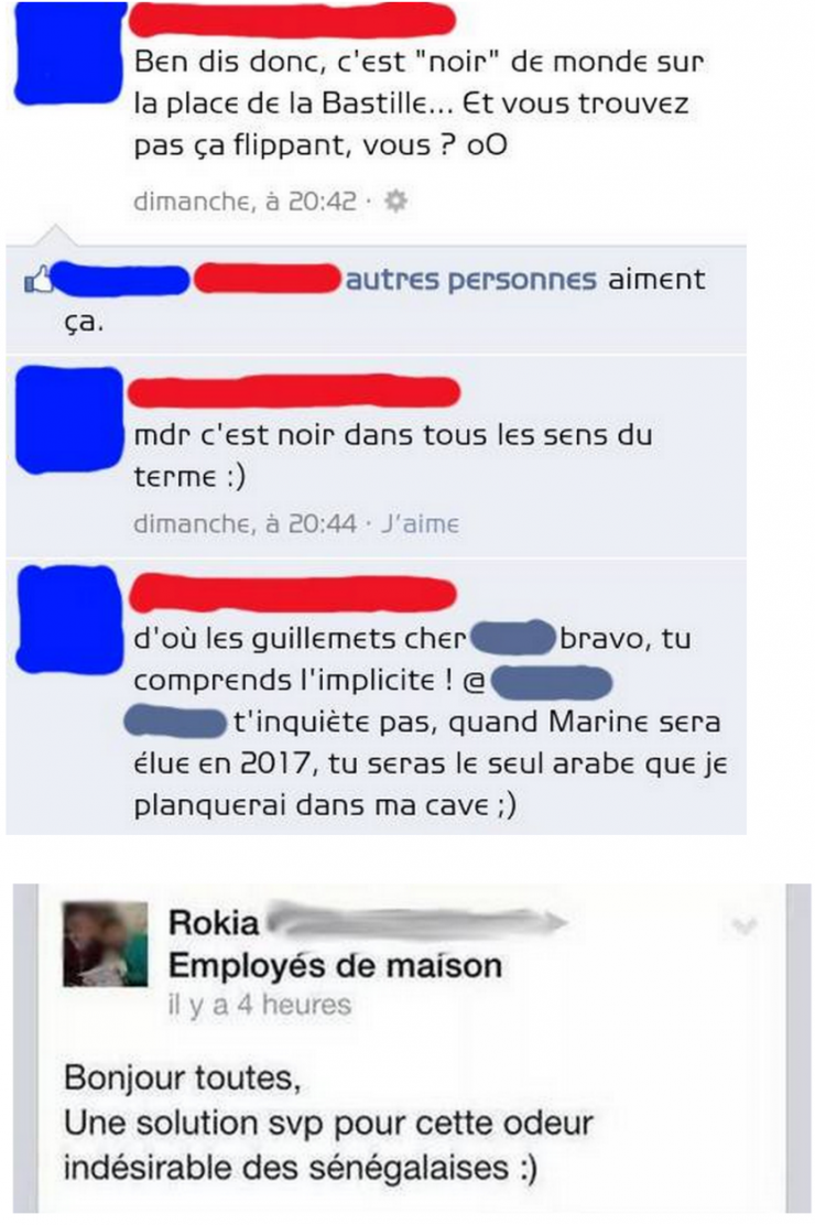 Illustration de l'article : Les racistes se sentent-ils plus libres sur internet ? On se le demande en lisant ces 15 statuts !  Ne faut-il pas punir les auteurs ?