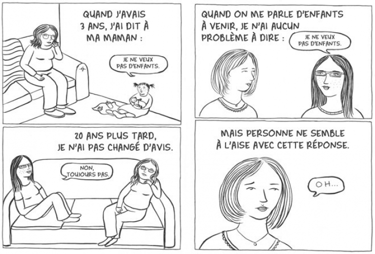 Illustration de l'article : NON, ce n'est pas anormal ou honteux de ne pas vouloir d'enfants ! Cette illustratrice va vous le prouver !