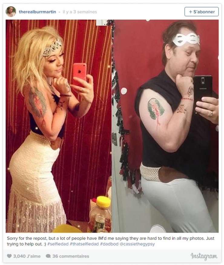 Illustration de l'article : Ce papa parodie les selfies de sa fille avec un certain humour!