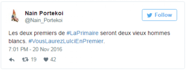 Illustration de l'article : Les 15 tweets les plus hilarants autour de la primaire de la droite!