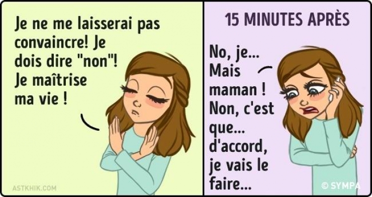 Illustration de l'article : 15 moments drôles de la vie d’une femme