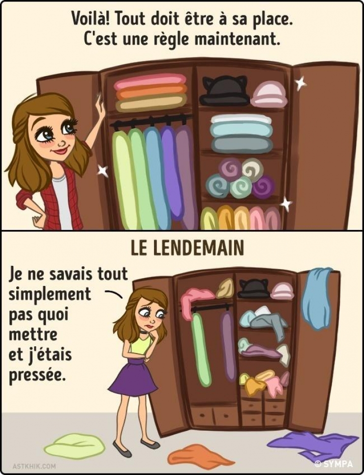 Illustration de l'article : 15 moments drôles de la vie d’une femme