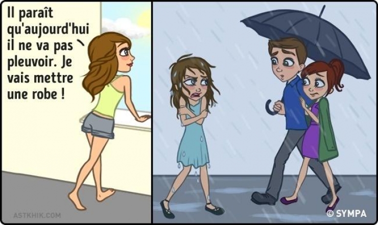 Illustration de l'article : 15 moments drôles de la vie d’une femme
