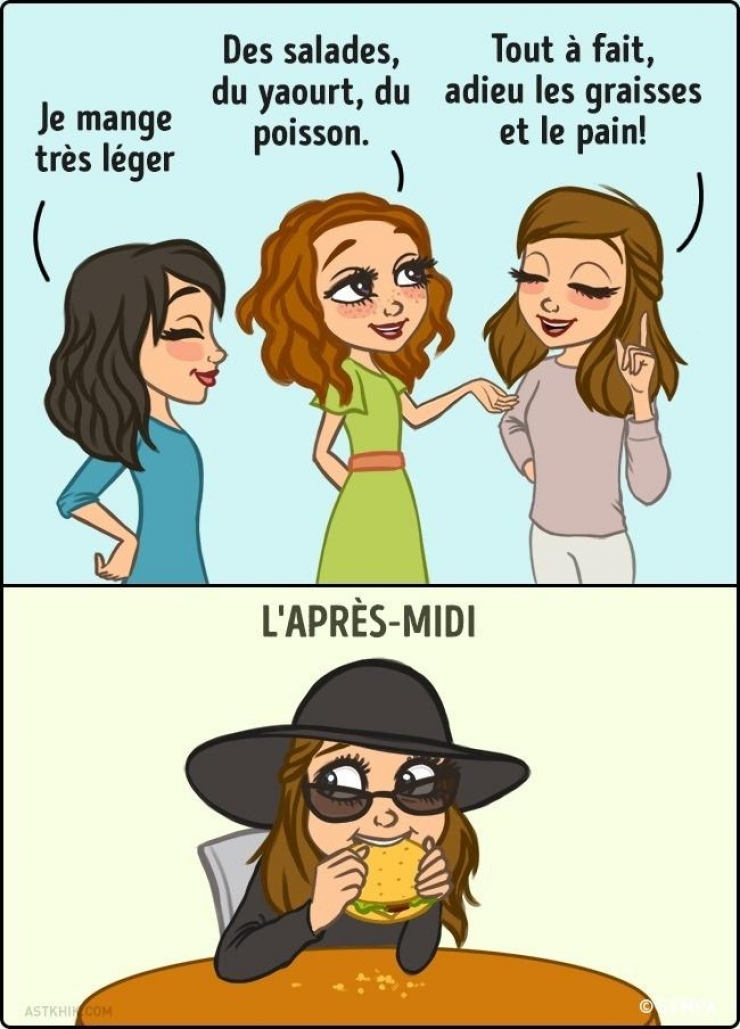 Illustration de l'article : 15 moments drôles de la vie d’une femme