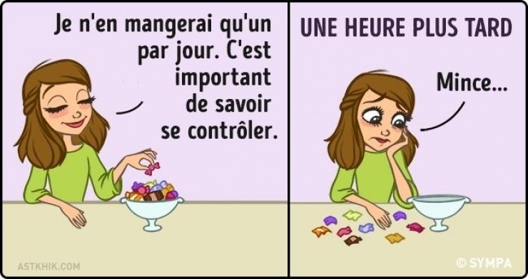 Illustration de l'article : 15 moments drôles de la vie d’une femme
