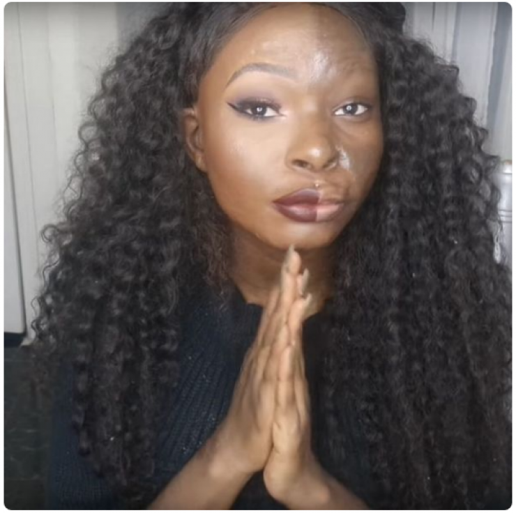 Illustration de l'article : Une moitié de visage sans maquillage, et l'autre avec... Ces 19 femmes nous montrent que c'est un monde de différence !